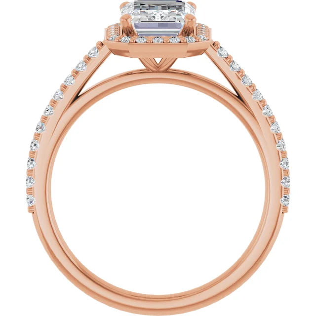 rose gold emerald