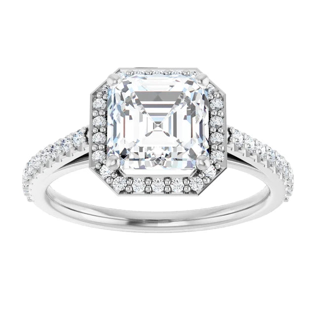 white gold asscher
