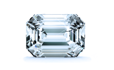 Pelo With 1.0 Carat Emerald Shape Natural Diamond