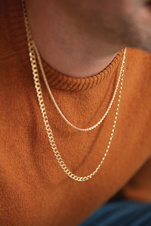 14K Lightweight Flat Cuban Necklace