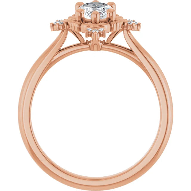 rose gold marquise