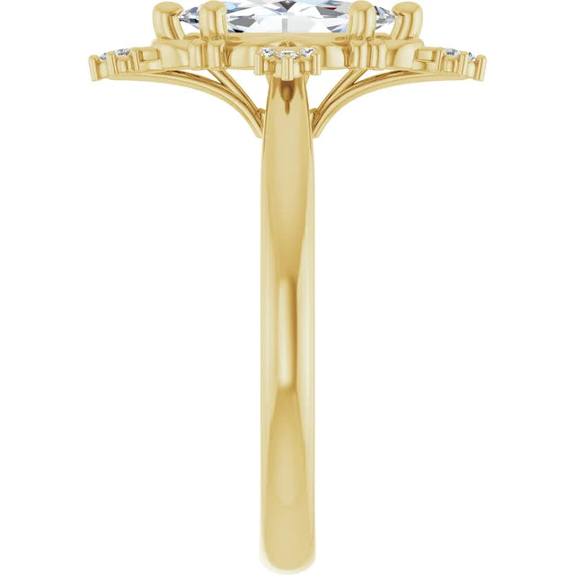 yellow gold marquise