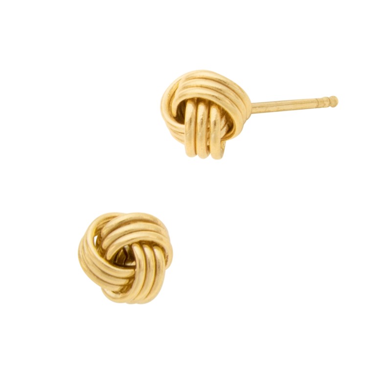 Ifẹ́ 14K Gold Knot Studs