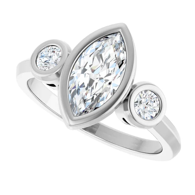 Onnee With 1.03 Carat Marquise Shape Natural Diamond (Certificate No: 732522785)