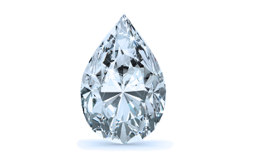 Okan With 1.0 Carat Pear Shape Natural Diamond (Certificate No: 586337747)