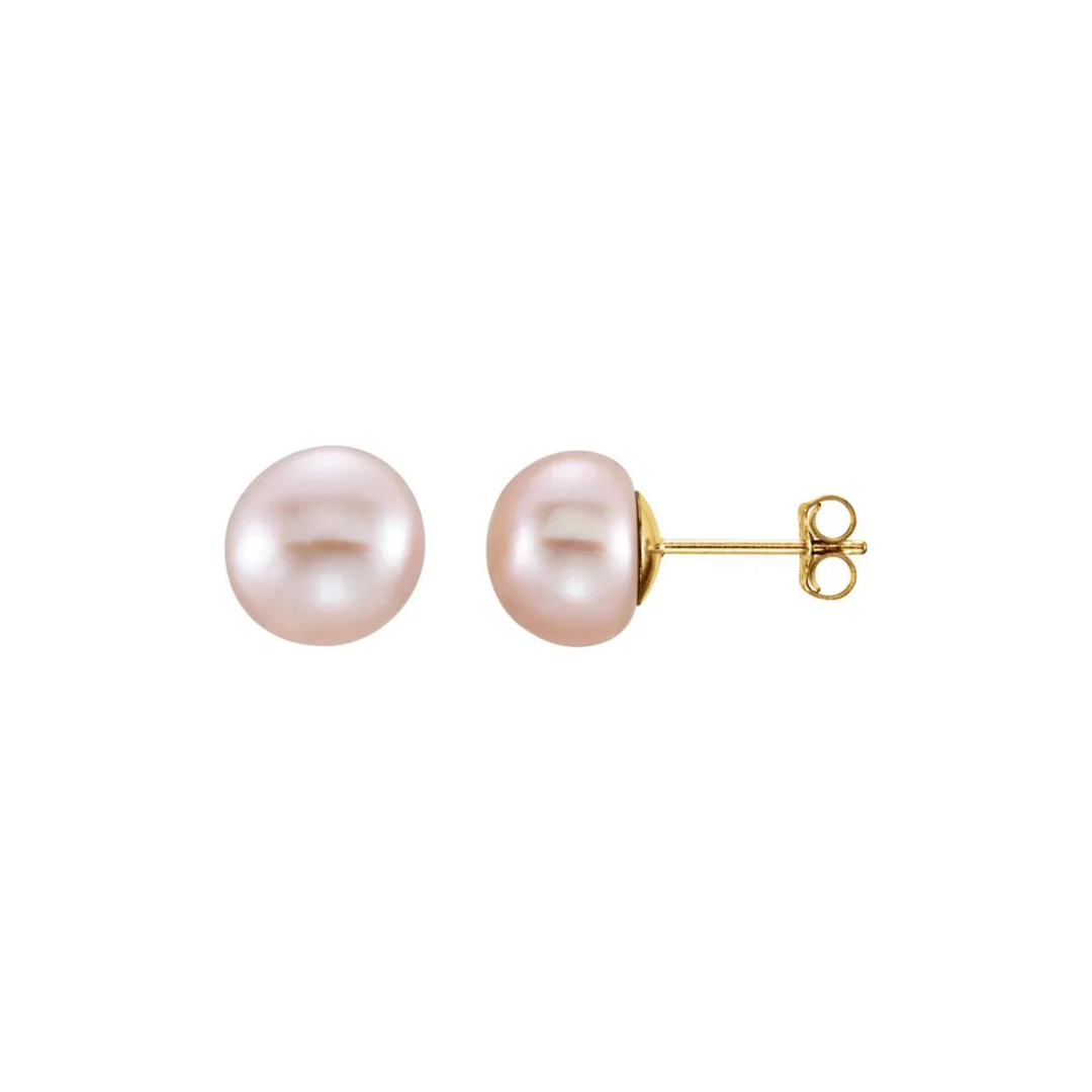 Button Pearl Stud