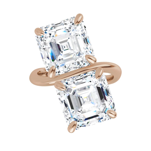 rose gold asscher