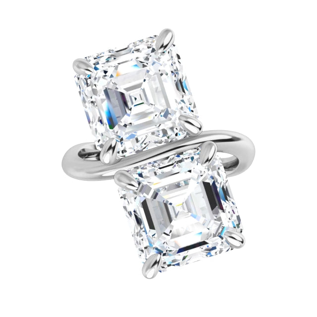 white gold asscher