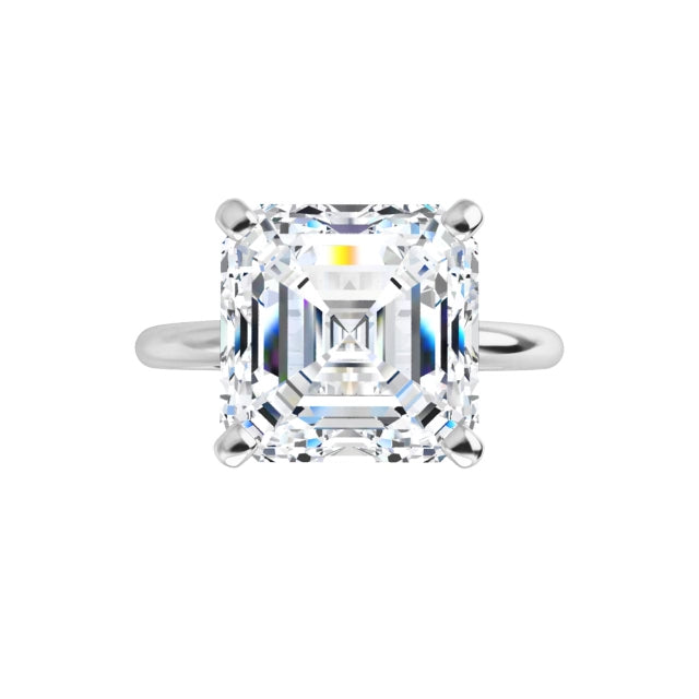 white gold asscher