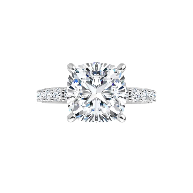 white gold cushion