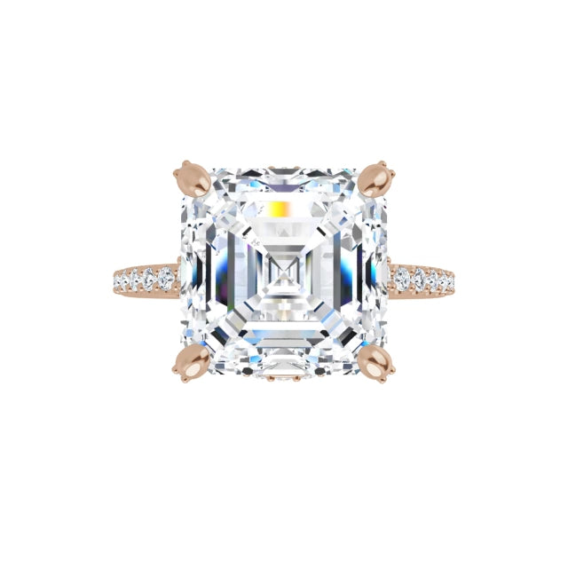 rose gold asscher