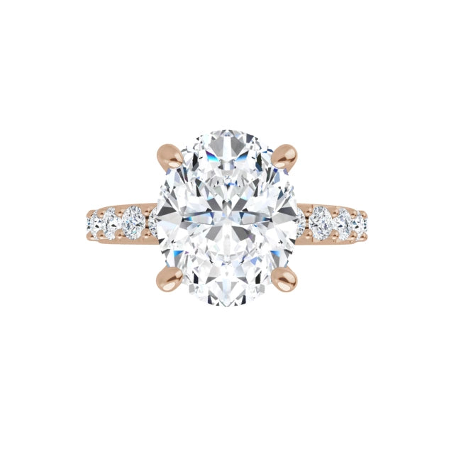rose gold oval