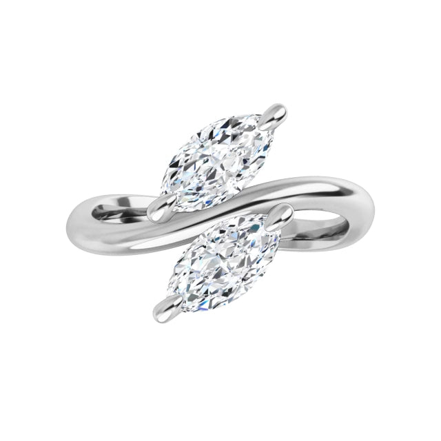 white gold marquise
