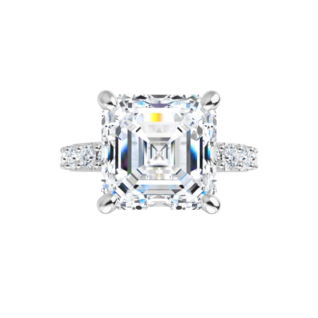 white gold asscher