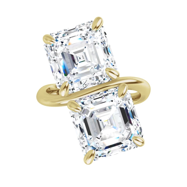 yellow gold asscher