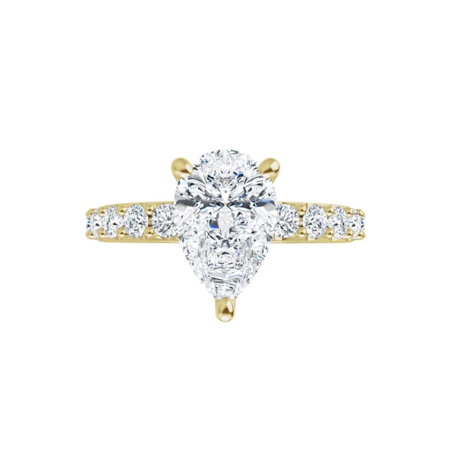yellow gold pear