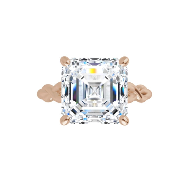 rose gold asscher