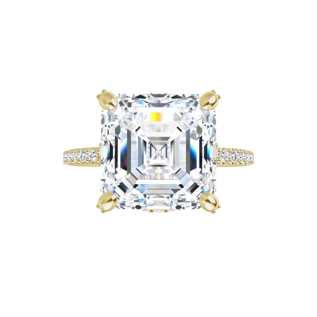 yellow gold asscher