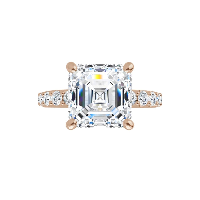 rose gold asscher