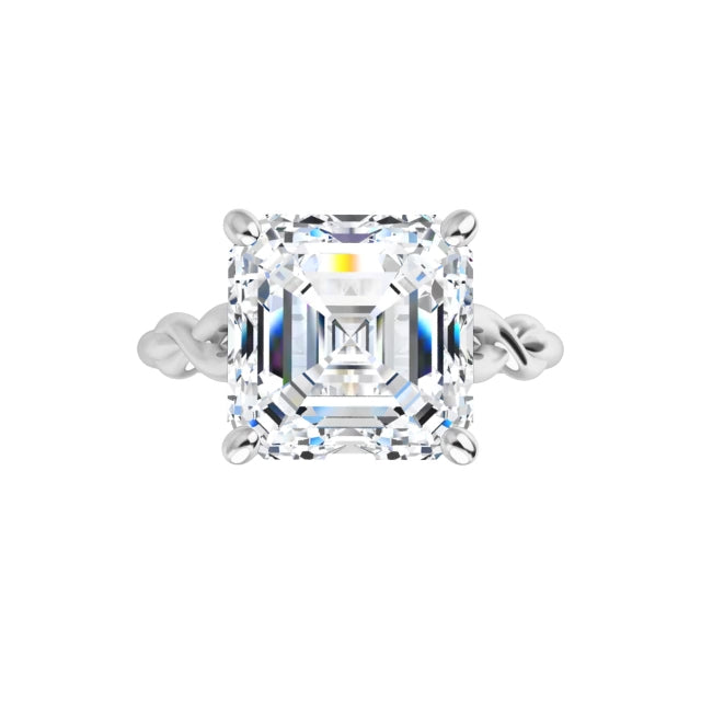 white gold asscher