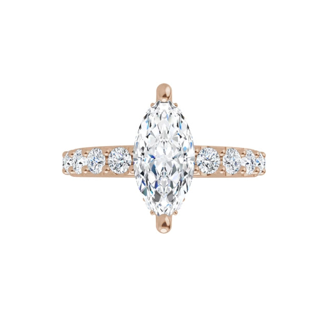 rose gold marquise