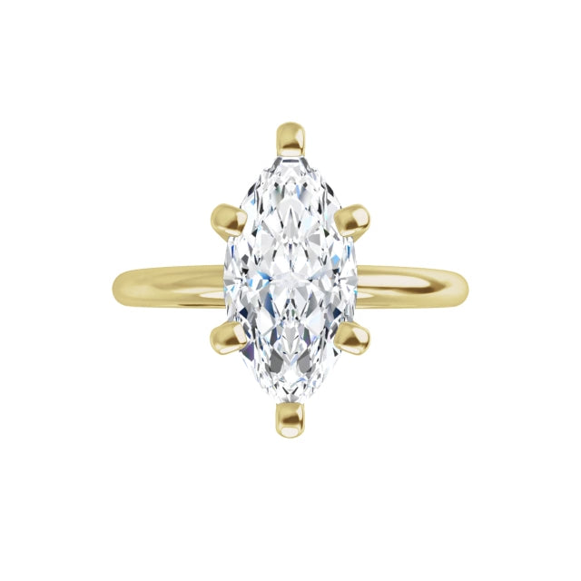 yellow gold marquise