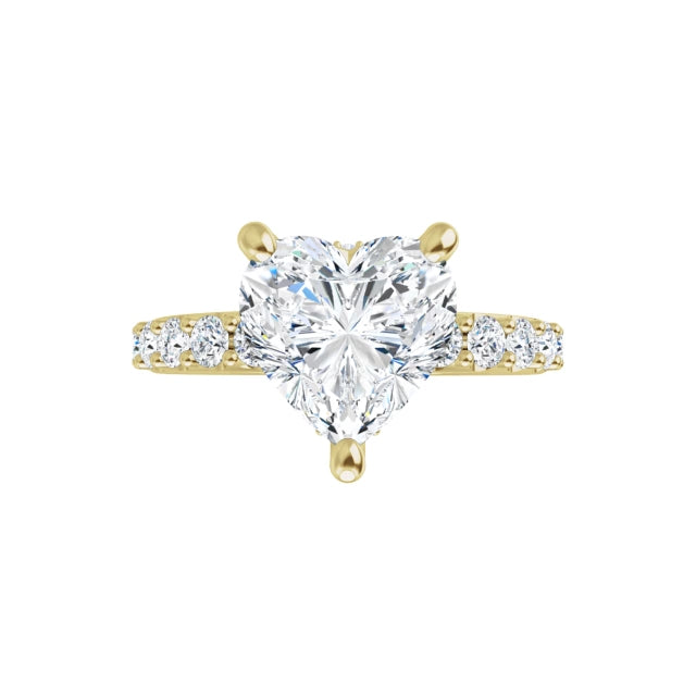 yellow gold heart