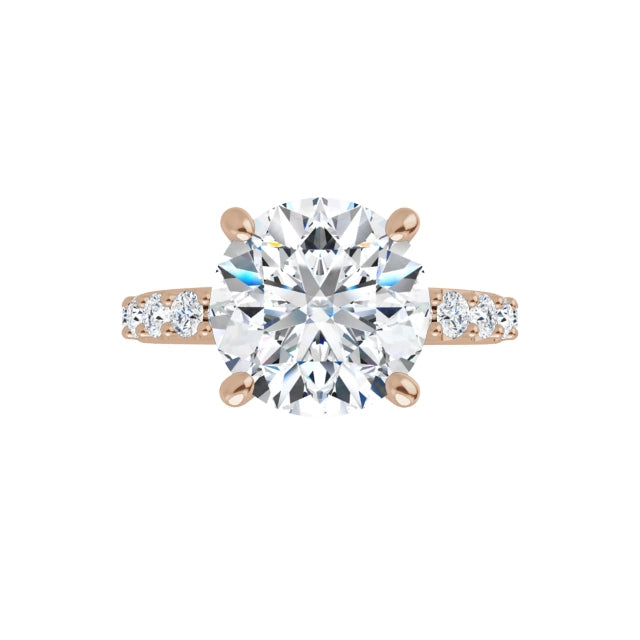 rose gold round