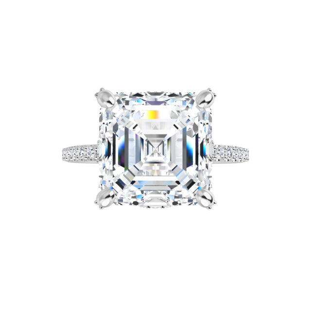 white gold asscher