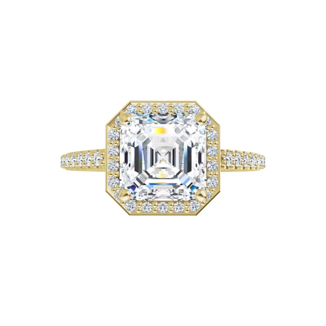 yellow gold asscher