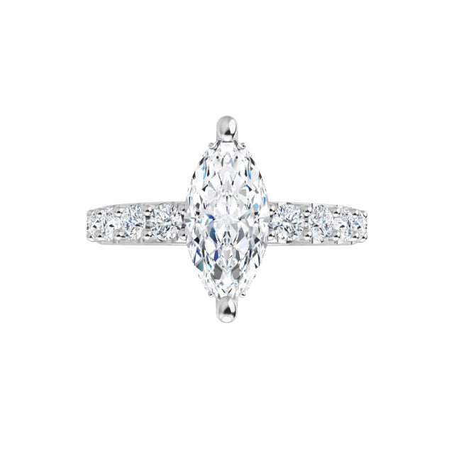 white gold marquise