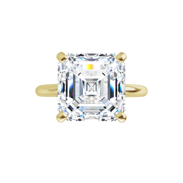 yellow gold asscher