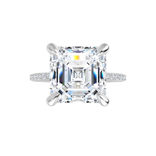 white gold asscher