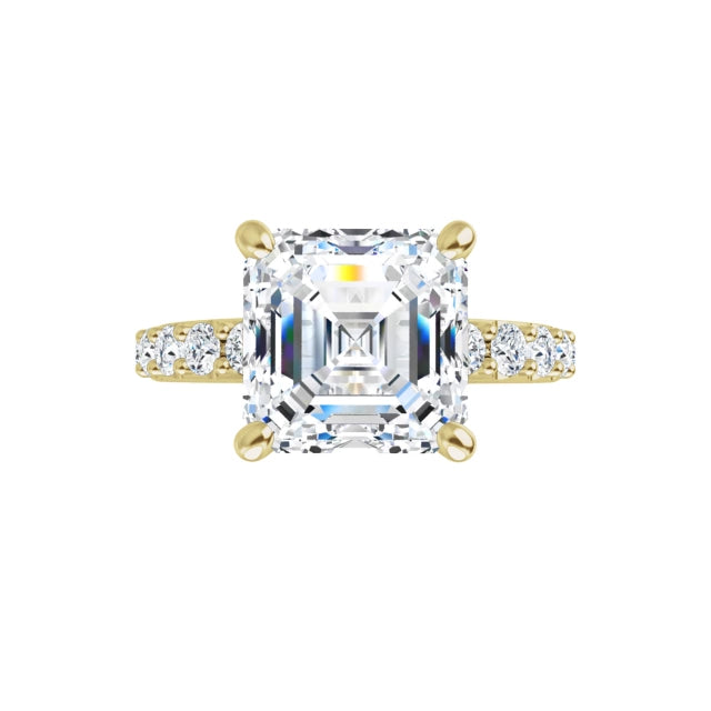 yellow gold asscher