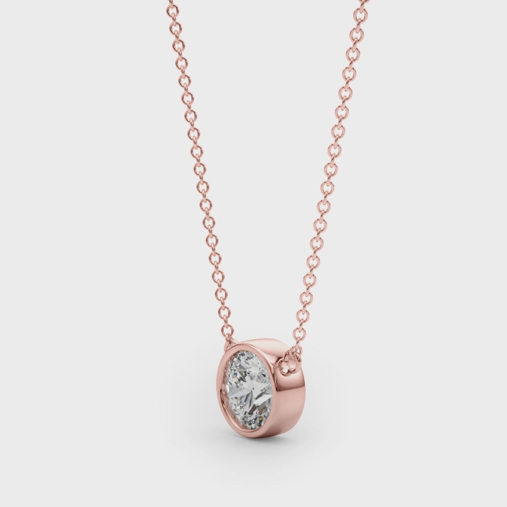 Diamond Bezel Necklace