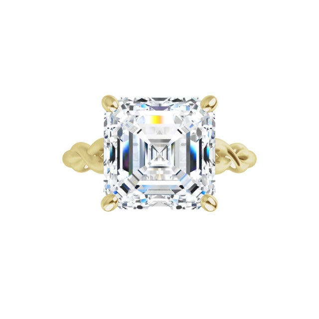 yellow gold asscher