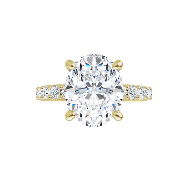 yellow gold oval