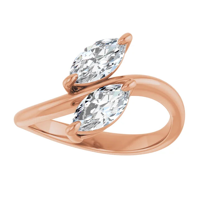 rose gold marquise