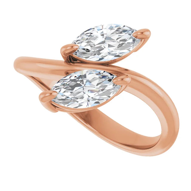 rose gold marquise