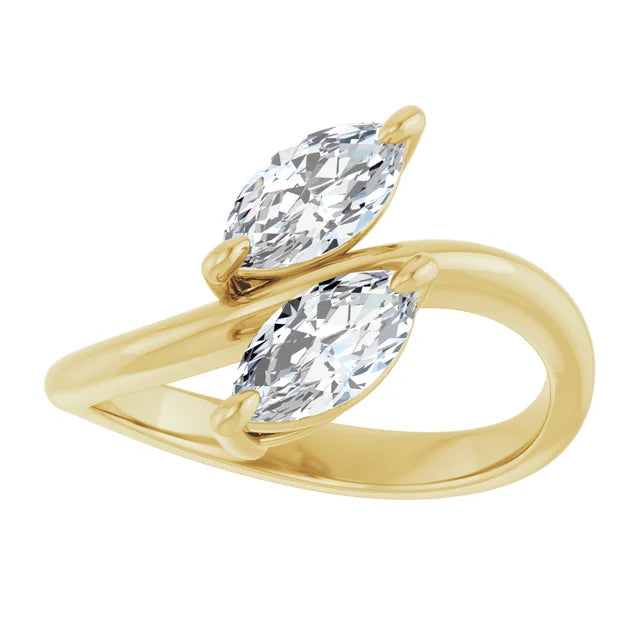 yellow gold marquise