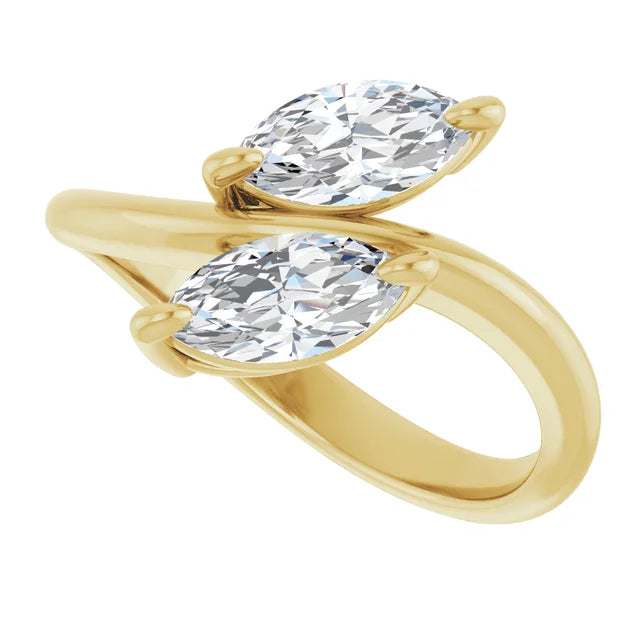 yellow gold marquise