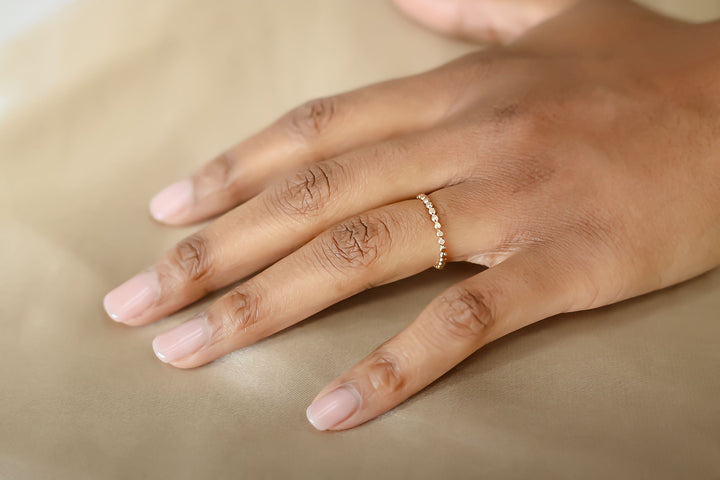 Infinity Beaded Ring - 14K GF