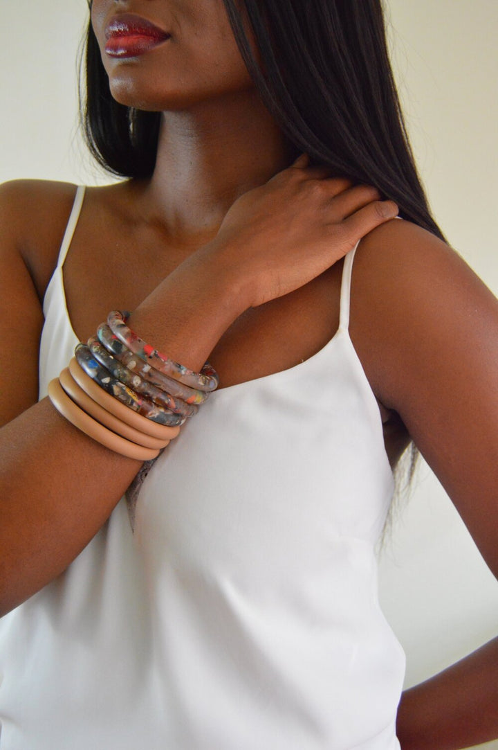 Ella Recycled Material Bangle