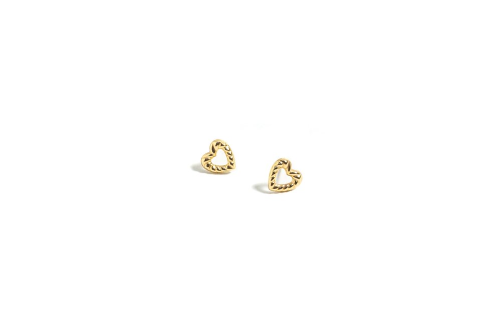 Open Heart Studs - GF