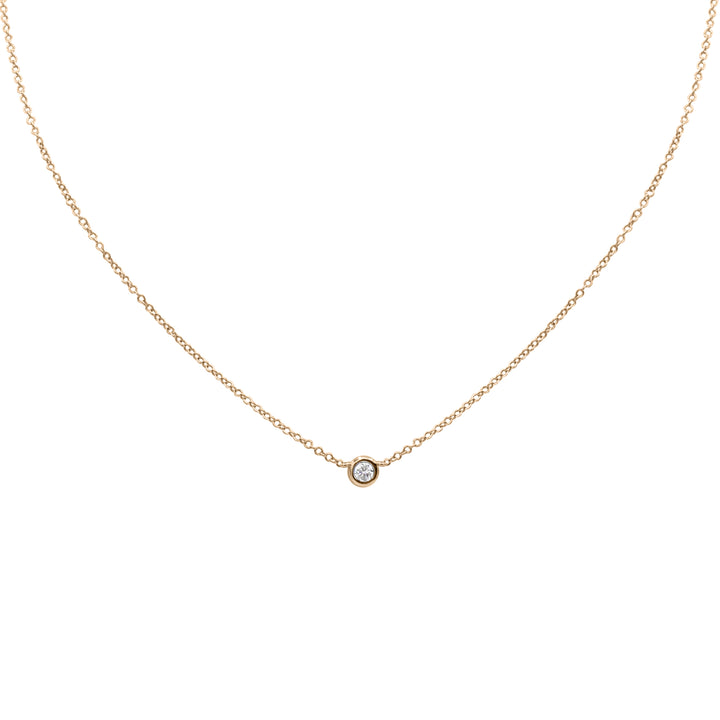 Petite Round Bezel Necklace