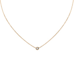 Petite Round Bezel Necklace