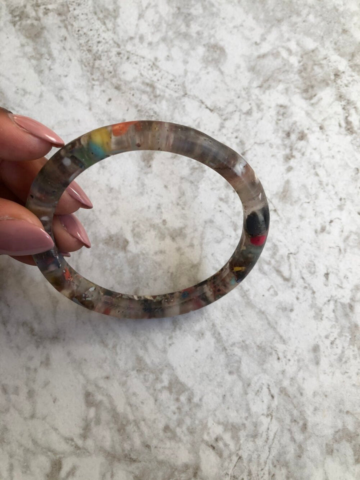 Ella Recycled Material Bangle