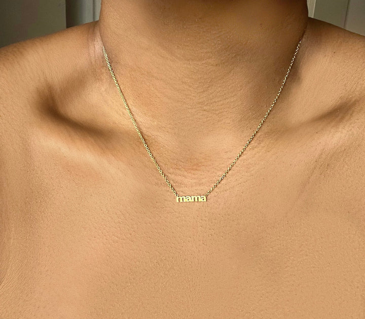 Lowercase Mini Mama Necklace