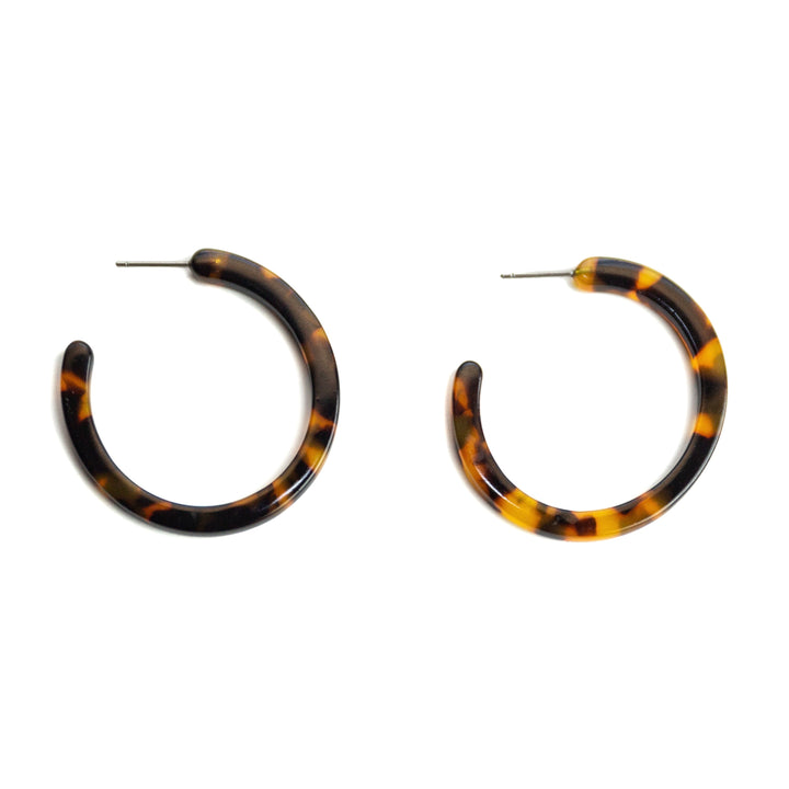 Tortoise Shell Madina Hoops